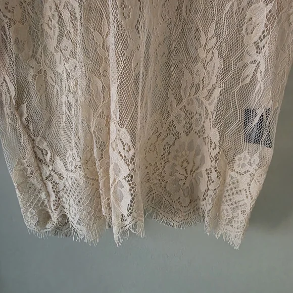 NWOT Revamped M Y2K Whimsigoth Romantic Coquette Girl Lace Mesh Crop Top - Picture 8 of 14